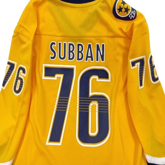 NEW Nashville Predators Subban Fanatics NHL Hockey Jersey Boys Youth L/XL - Picture 4 of 11